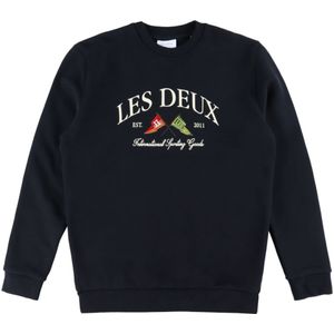 Les Deux Sweatshirt - Ivy League - Zwart - Les Deux - 122/128 - Sweatshirt