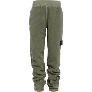 Stone Island Fleecebroek - Militair Green - Stone Island - 8 jaar (128) - Fleece Broek