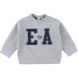 Emporio Armani Blouse - Grijs emaille m. Navy - Emporio Armani - 12 mnd - Shirts