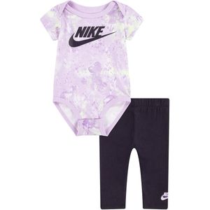 Nike Set - Leggings/Romper s/s - Midnight Navy - Nike - 1 mnd - Romper S/S