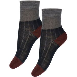 FUB Sokken - Wol - Rib - 2-pack - Dark Navy - FUB - 19/21 - Sokken