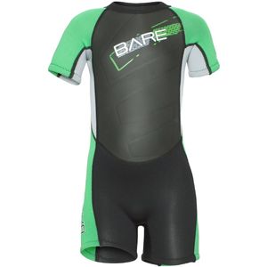 Gewoon Duikpak - Shorty - Kikkervisje - Groen/Zwart - Bare - 2 jaar (92) - Wetsuits