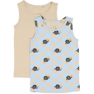 The New Onderhemd - 2-pack - Humus - The New - 3-4 jaar (98-104) - Onderhemd