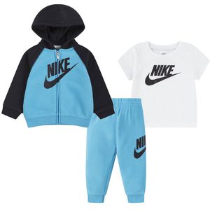 Nike Sweatset m. T-Shirt - Baltisch Blue/zwart - Nike - 3 mnd - Joggingpakken