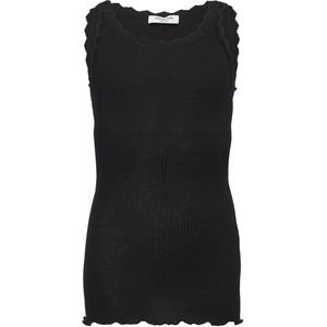 Rosemunde Top - Lang - Rib - Balta - Zwart m. Veter - Rosemunde - 8 jaar (128) - Tanktop