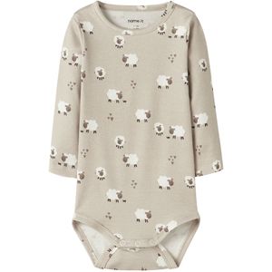 Name It Romper l/s - NbnRosheep - Eilandfossiel - Name It - 62 - Romper L/S