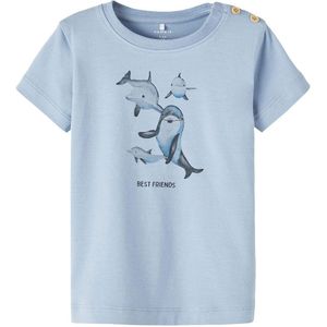 Name It T-Shirt - NbmFogat - Dusty Blue - Name It - 56 - T-Shirts