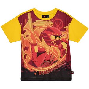 LEGO® Ninjago T-Shirt - LWTaffy - Geel - LEGO® Wear - 4 jaar (104) - T-Shirts