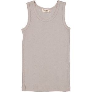 MarMar Onderhemd - Wol - Pointelle - Tavi - Soft Dove - MarMar - 1 jaar (80) - Onderhemd