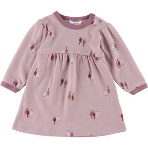 Joha Jurk - Wol/Katoen - Light Bordeaux m. Ganzen - Joha - 60 - Jurk