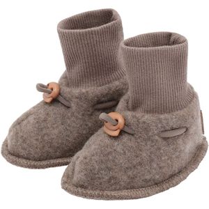 Hust and Claire Kruipschoenen - Felice - Wol - Deer Melange - Hust and Claire - 6-9 mnd - Kruipschoenen