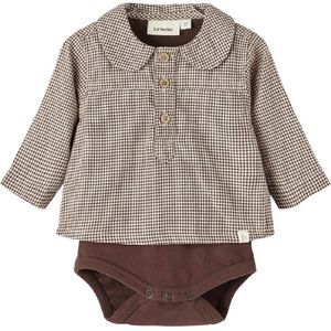 Lil' Atelier Hemdromper l/s - NbmRoss - Rotsachtig Road - Lil Atelier - 56 - Romper L/S