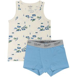 CeLaVi Ondergoed Set - Onderhemd/Boxershorts - Daiquiri Green - CeLaVi - 140 - Ondergoed