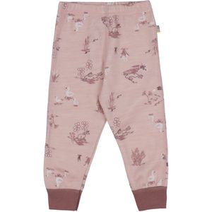 Joha Leggings - Wol/Bamboe - Roze m. Print - Joha - 50 - Leggings - Wol