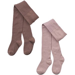 Wheat Panty's - 2-pack - Wol - Kant - Karl - Shadow Brown - Wheat - 62/68 - Panty's