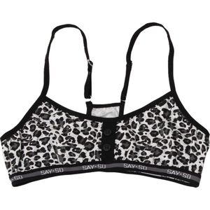 Say-So Top - Grijs Gevlekt m. Leopard - Say-So - 8 jaar (128) - Ondergoed