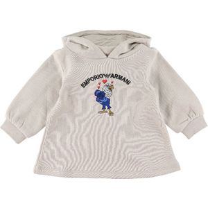 Emporio Armani Sweatjurk - Zilver Cloud m. Adelaar - Emporio Armani - 12 mnd - Jurk