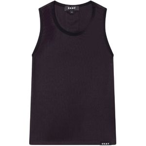 DKNY Tanktop - Rib - Summer - Zwart m. Print - DKNY - 8 jaar (128) - Tanktop