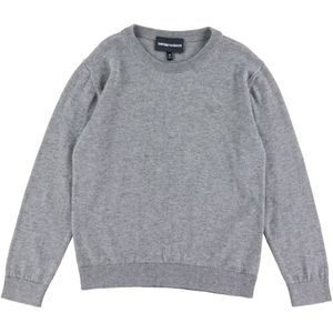 Emporio Armani Blouse - Gebreid - Grijs Gevlekt - Emporio Armani - 10 jaar (140) - Shirts