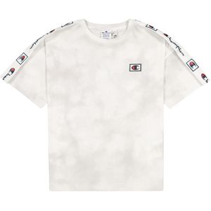 Champion Fashion T-Shirt - Wit/Grijs m. Logo - Champion - 18-20 jaar - T-Shirts