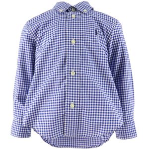 Polo Ralph Lauren Overhemd - Blauw Geruit - Polo Ralph Lauren - 6 jaar (116) - Overhemd