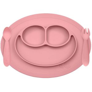 EzPz Bestek-Set - Silicone - 3 Onderdelen - Dusty Roze - EzPz - OneSize - Bestek-Set