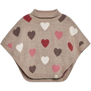 Hust and Claire Poncho - Gebreid - HCPinja - Biscuit - Hust and Claire - 3-4 jaar (98-104) - Shirts