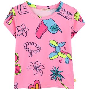 Billieblush T-Shirt - Roze m. Print - Billieblush - 5 jaar (110) - T-Shirts