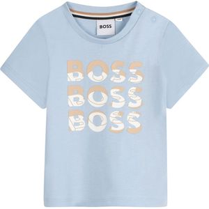 BOSS T-Shirt - Perzisch Blue m. Print - BOSS - 2 jaar (92) - T-Shirts