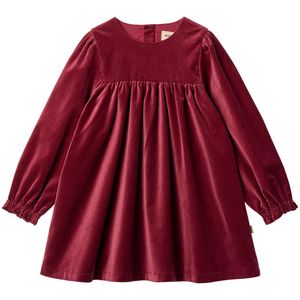 Wheat Jurk - Fluweel - Elvira - Ruby Rood - Wheat - 3 jaar (98) - Jurk