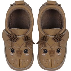 Melton Leren Slippers - Noos - Uil - Koekje - Melton - 20/21 - Leren schoenen