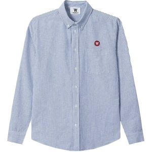 Wood Wood Overhemd - Tod-shirt - Blue strepen - Wood Wood - S - Small - Overhemd