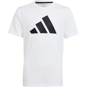 adidas Performance T-Shirt - U TR-ES Logo T - Wit/zwart - adidas Performance - 12 jaar (152) - T-Shirts