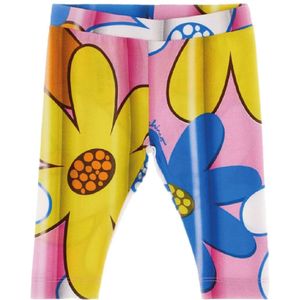 Moschino Leggings - Roze/Geel/Blauw - Moschino - 9-12 mnd - Leggings