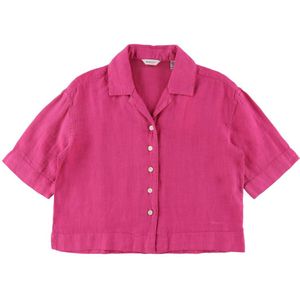 GANT Overhemd - Linnen - Boxy - Bal Violet - GANT - 9-10 jaar (134-140) - Hemd S/S