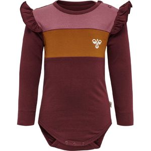 Hummel Romper l/s - hmlZonsondergang - Chocolate Truffel - Hummel - 56 - Romper L/S