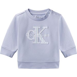 Calvin Klein Sweatshirt - Monoloog - Donkere korenbloem Blue - Calvin Klein - 1 jaar (80) - Sweatshirt