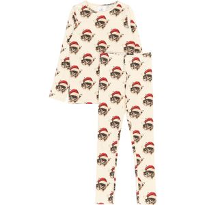 The New Pyjama set - Rib - TnHoliday - Gardenia CAT - The New - 11-12 jaar (146-152) - Pyjama - Tweedelig