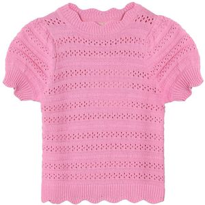 Fliink T-Shirt - Gebreid - Magie - Begonia Roze - Fliink - 104 - T-Shirts