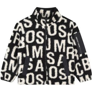 Little Marc Jacobs Fleece Jas - Zwart/Wit - Marc Jacobs - 10 jaar (140) - Fleece Jassen