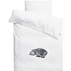 Snurk Beddengoed - Volwassenen - Wit m. Kat - Snurk - Volwassenen - Beddengoed - Volwassenen