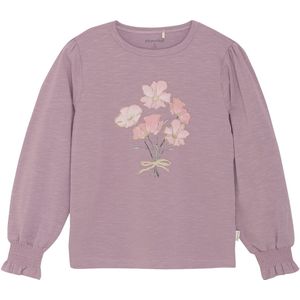 Minymo Blouse - Elderberry m. Print - Minymo - 4 jaar (104) - Shirts