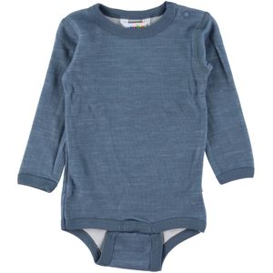 Joha Romper L/æ - Wol/Bamboe - Blauw - Joha - 50 - Romper L/S