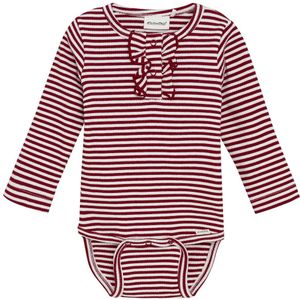 Minymo Romper l/s - Rib - Rio Rood - Minymo - 74 - Romper L/S