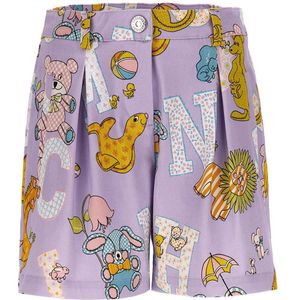 Moschino Shorts - Paars m. Print - Moschino - 4 jaar (104) - Shorts