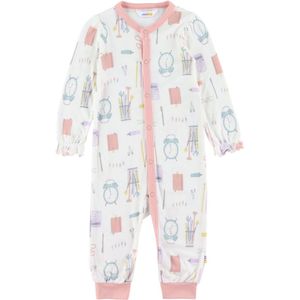 Joha Pyjamapak - Viscose/Bamboe - Off White m. Print - Joha - 50 - Pyjamapak