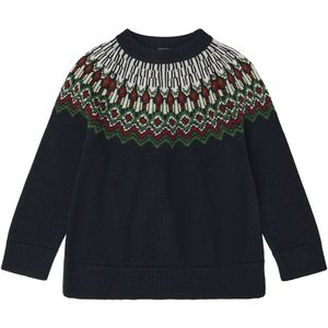 FUB Blouse - Gebreid - Wol - Dark Navy - FUB - 110 - Shirts