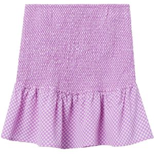 LMTD Rok - NlfEckali - Lila Chiffon/Ruiten - LMTD - 11 jaar (146) - Rok