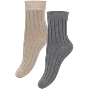 Minymo Sokken - 2-pack - Geit - Minymo - 15/18 - Sokken