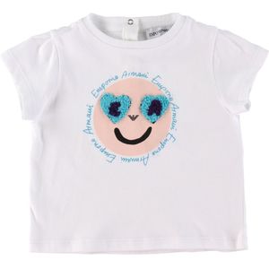 Emporio Armani T-Shirt - Wit m. Gezicht - Emporio Armani - 12 mnd - T-Shirts